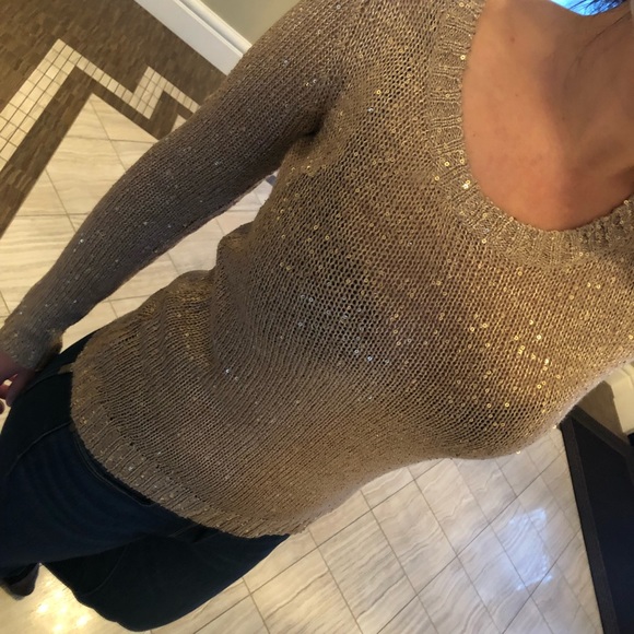 RICKI’S Gold Beaded Sweater ( size small) - Picture 2 of 6